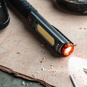 Lanterna profesionala, LED COB, 600 lumeni, aluminiu anodizat, acumulator, NEBO BIG LARRY PRO + - Img 2
