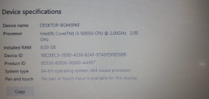Laptop LENOVO B50-80, i3 5005U 2Ghz, 8Gb Ram DDR3, SSD 12Gb, SECOND HAND - Img 2