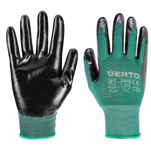 Manusi de gradina cu strat de nitril, marime 8 "