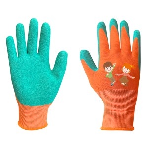 Manusi de lucru pentru copii, latex-poliester, masura 4