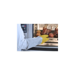 Manusi pentru cuptor Hendi, din piele, cu degete, lungime 460 mm, rezistente la temperaturi de pana la 250 C - Img 2