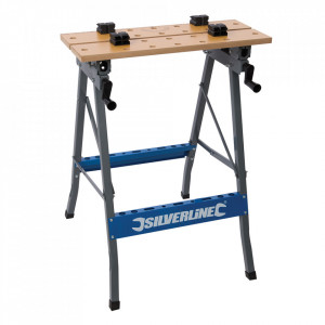 Masa de lucru, greutate suportata 150Kg, 605 x 120mm, Silverline - Img 1