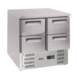 Masa frigorifica cu 4 sertare si unitate inferioara, Arktic 247L, 900x700x(H)850mm