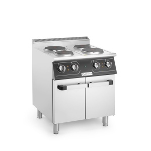 Masina de gatit electrica cu patru ochiuri, inox 304, 8,6kw,400V, 700x700x(H)850+90 mm - Img 1
