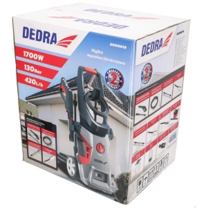 Masina de spalat cu presiune, turbojet 1700W, accesorii incluse,130bar, DEDRA - Img 5