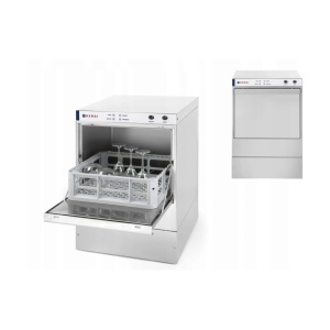 Masina profesionala de spalat pahare cu pompa de evacuare si detergent K40 Hendi 230 W 470x510(+325)x(H)710 mm - Img 2