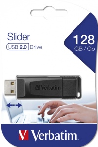 MEMORIE USB VERBATIM SLIDER, USB 2.0, 128GB BLK, "49328" - Img 3