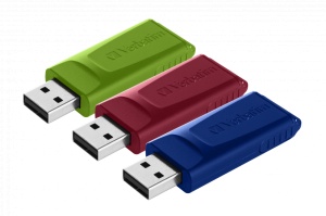 MEMORIE USB VERBATIM StoreNGo SLIDER 3 X 16GB USB 2.0 , ROSU, ALBASTRU, VERDE "49326"