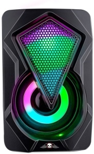 Mini boxe PC, laptop, iluminare LED RGB, 2x3W, alimentare USB, semnal mufa jack 3.5mm, NO FEAR - Img 2