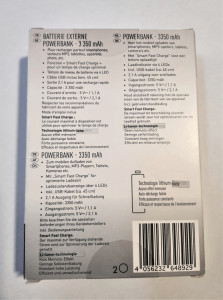 Mini Powerbank, külső akkumulátor, 3350mAh, Silvercrest - Img 2