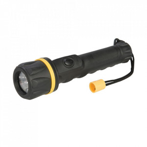 Mini zseblámpa ütés- és vízálló, 150mm, izzószálas izzó, 10 lumen, Silverline