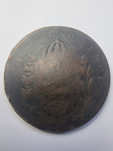 Moneda 40 Réis – Imperiul Braziliei, Pedro I (1822–1831) - Img 2