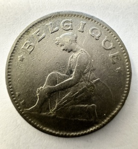 Moneda Belgia - Albert I - “ Bun Pentru “ 50 Centimes 1923 - Img 2