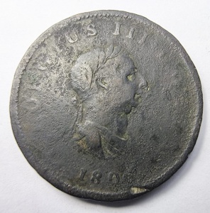 Moneda Regatul Unit - George III - Half Penny 1806