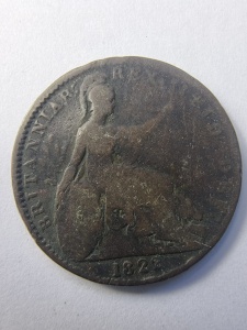 MONEDA - REGATUL UNIT - GEORGE IV - FARTHING 1822 - Img 2