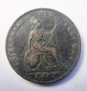 Moneda Regatul Unit - Victoria - Farthing 1847 - Img 2