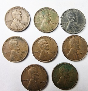 Monede USA - Lot Lincoln Wheat Cent : 1941 / 1942 / 1943 / 1944 / 1945 / 1946 / 1947 / 1948