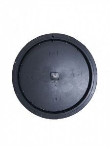 Óriás falióra fémből, üvegkristály, 63 cm, patinás krém, George Home - Img 2