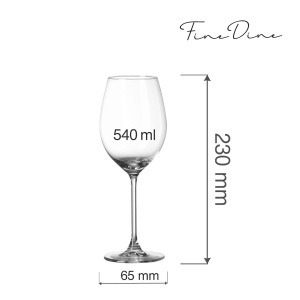 Pahar de vin Cantare, 540 ml Fine Dine - Img 2