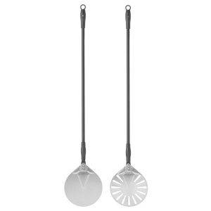 Paleta pizza, rotunda, din aluminiu, 1200x230mm - Img 2