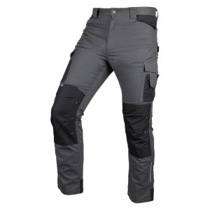 Pantaloni de lucru Mix&Match, panza, intarituri Cordura, gri/negru, marimea XXL