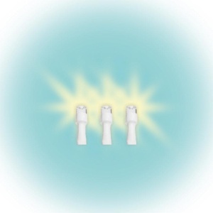 Perdea de lumini LED, 2x1m / 210 LED, inseriabil, alb cald - Img 2