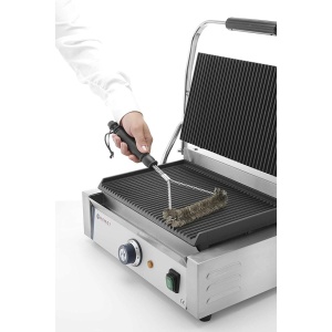 Perie din sarma, Hendi, forma Y, Inox, maner ergonomic, 310x170mm - Img 2