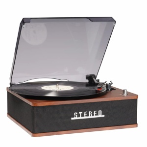 Pick-up vinil tip retro cu boxe incorporate, amplificare incorporata, bluetooth, Denver VPB-262 - Img 9