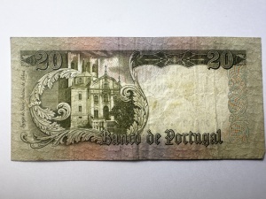 Portugalia - 20 Escudos 1964 - Img 2