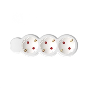 Prelungitor 3 prize, 5 m, 3x1,5mm2, alb