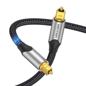 Prémium minőségű OPTIC audiokábel, aranyozott csatlakozók, 1,5 m, S/PDIF T – S/PDIF T, 5.1 csatornás, Vention - Img 8