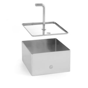 Presa decorare patrata din otel inoxidabil 80x80 mm, potrivita pentru forma patrata, cod Hendi 512173 - Img 2