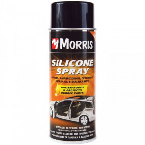 Professzionális szilikon spray autó belső terére, műanyagra, gumira, 400 ml, Morris