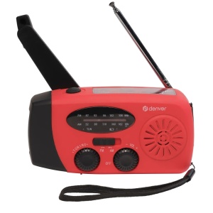 Radio Portabil de Urgență Denver SCR-2005, AM/FM, Acumulator 2000 mAh, Încărcare Solară și Dinamo cu Manivelă, Lanternă LED, Sirenă SOS, Funcție Powerbank, USB-C - Img 9