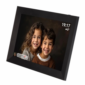 Ramă Foto Digitală Wi-Fi Denver PFF-1012BMK3, Ecran Tactil 10.1" HD IPS, Software Frameo, 16 GB Stocare, Transfer Poze și Video, Slot MicroSD, Black