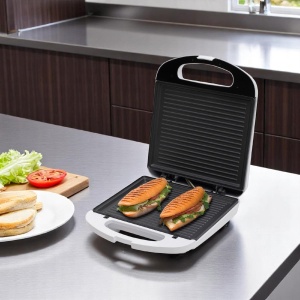 Sandwichmaker panini, dublu, 1200W - Img 3