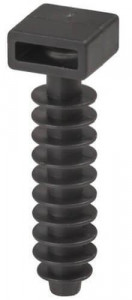 Set 100 prinderi pentru bride tip soricel, 40.5 x 10.9 mm, negru, Benman - Img 2