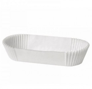 Set 1000 forme tip chese pentru eclere, 105 x 40 x h25 mm, alb - Img 1