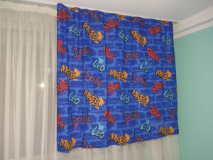 Set 2 draperii camera copii, 2 x 168 x 137cm, cu rejansa, varianta scurta, 50% bumbac, 50% poliester, Nickelodeon - Img 2