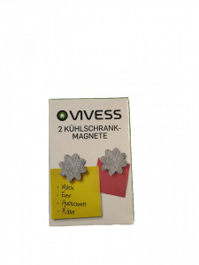 Set 2 magneti frigider post-it, magnet puternic, inox, floare, Vivess - Img 3