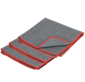Set 3 lavete microfibra premium, 38 x 38cm, gri, Dedra - Img 1