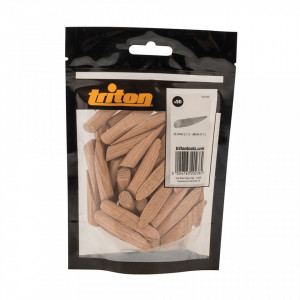 Set 50 dopuri lemn la unghi, lemn stejar, 12.7mm (1/2") - 38.1mm (1-1/2") Triton - Img 1