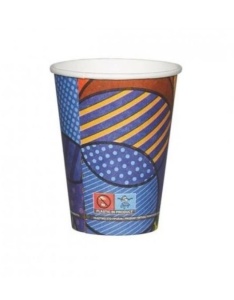 Set 50 pahare carton pentru bauturi calde, cafea, ceai, vin fiert, targuri, 235ml, 8oz, d80mm, model Cozy Cup - Img 2