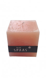 Set 6 lumanari profesionale, 6 x 900gr, portocaliu deschis, 10.2 x 10 x 10cm, ardere 65 ore/lumanare, SPAAS - Img 2