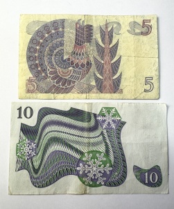Set Bancnote Suedia - 5/10 Kronor (1979-1987 ) - Img 2