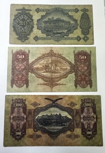 Set Bancnote - Ungaria - 20/50/100 Pengo ( 1930-1932 ) - Img 2