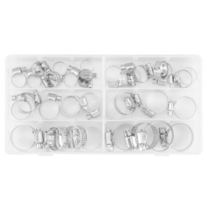 Set coliere metalice cu surub, 34pcs