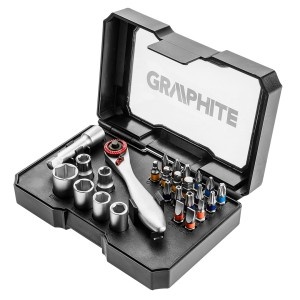 Set de biti si tubulare 1/4 ", 26 buc.