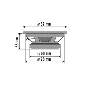SET difuzoare auto, 87mm, 4 ohmi - Img 2