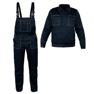 Set echipament de lucru (salopeta fara maneci si jacheta), marimea S